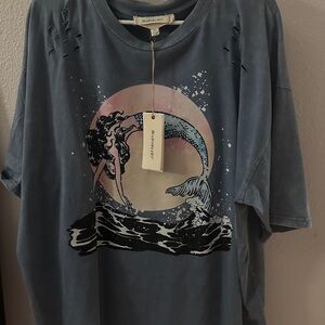 Blue Velvet Women's Blue Mermaids Graphic Tee